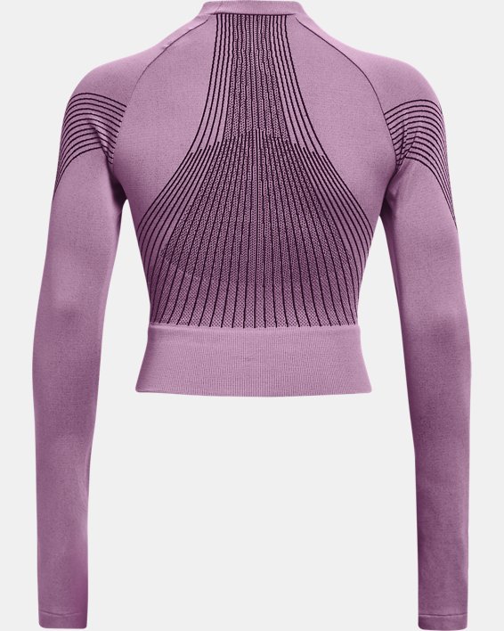 Women's UA RUSH™ Seamless Long Sleeve, Purple, pdpMainDesktop image number 8